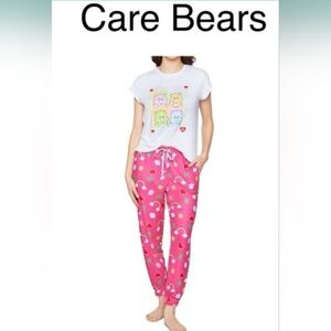 Care Bears White and Pink Pajama Set